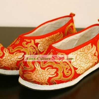 Ancient Chinese Handmade Wedding Shoes