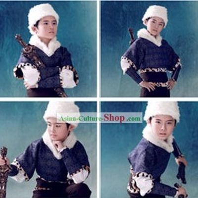 Ancient Chinese Swordsman Costume Complete Set for Children