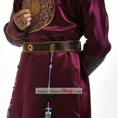 Ancient Chinese Qing Dynasty Prince Costume Complete Set