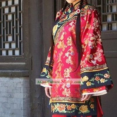 Chinese Classical Bride Wedding Dress Complete Set