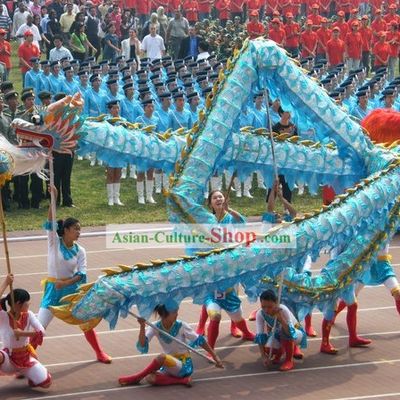 Lightweight and Shinning Chinese Handmade Net Dragon Dance Costume Complete Set