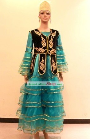 Traditional Chinese Xinjiang Dance Costume for Women
