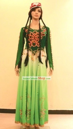 Traditional Chinese Xinjiang Dance Costume for Women