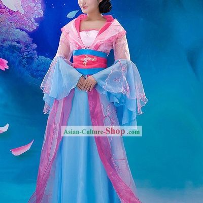 Ancient Chinese Fairy Costume and Hair Accessories for Women