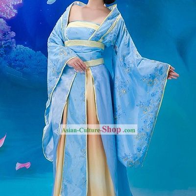 Ancient Chinese Tang Dynasty Princess Costume and Headwear