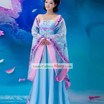 Traditional Chinese Tang Dynasty Women Garment Complete Set