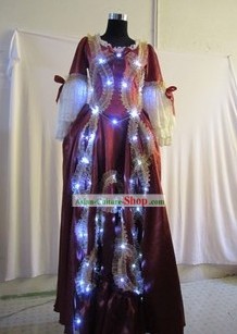 Custom Made Electric LED Lights Luminous Dancing Costumes