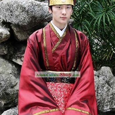 Ancient Chinese Tang Dynasty Palace Young Official Costumes and Hat