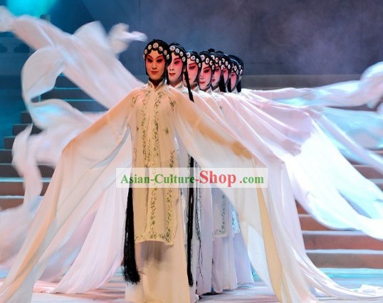 Chinese Opera Hua Dan Long Sleeve Dance Costumes