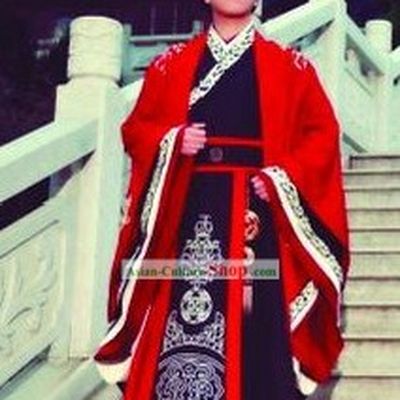 Traditional Chinese Hanfu Dragon Wedding Dress for Bridegroom