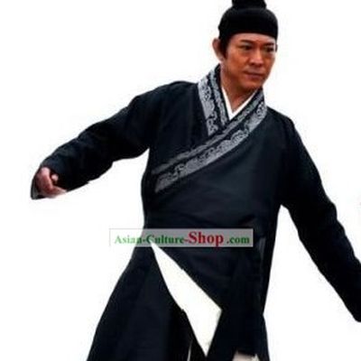 Ancient Chinese Swordsman Costumes and Headwear for Men