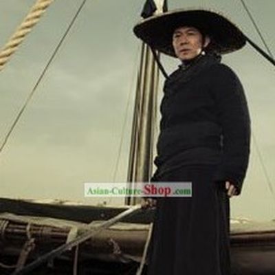 Ancient Chinese Knight Costumes and Hat for Men
