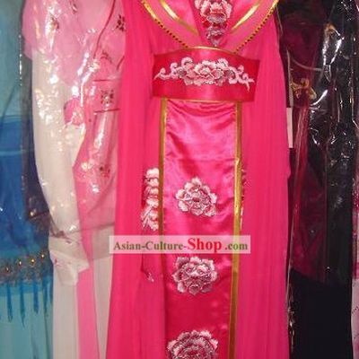 Ancient High Collar Embroidered Flower Empress Costume