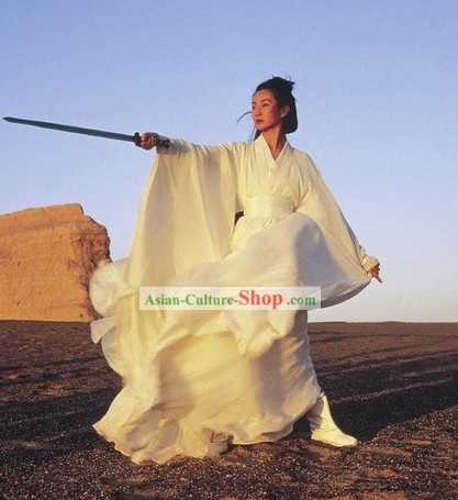 Ancient Kung Fu Master Knight Swordsman Costume for Both Men and Women