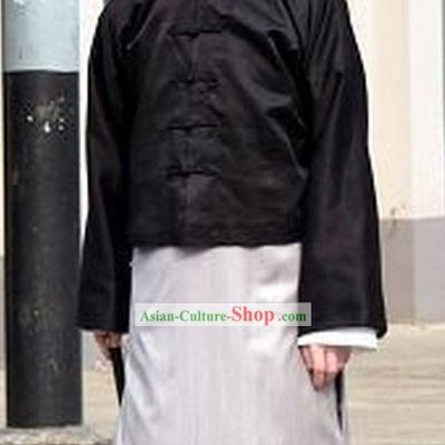 Minguo Time Old Shanghai Du Yuesheng Long Robe Costume and Hat