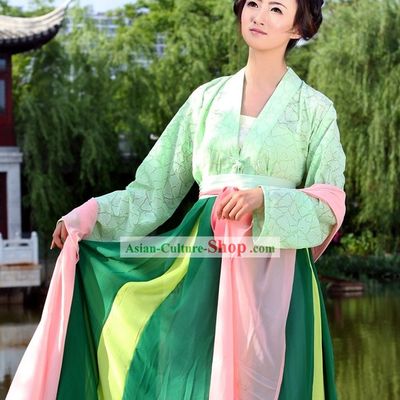 Ancient Chinese Shang Ru Clothing Complete Set for Girls