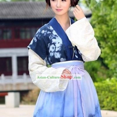 Ancient Chinese Ban Bi Ru Qun Han Clothes Complete Set for Women
