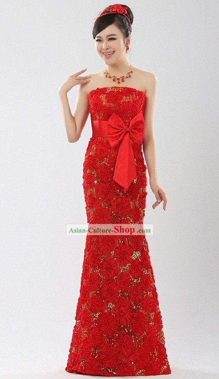 Traditional Chinese Wedding Bridemaid Costume