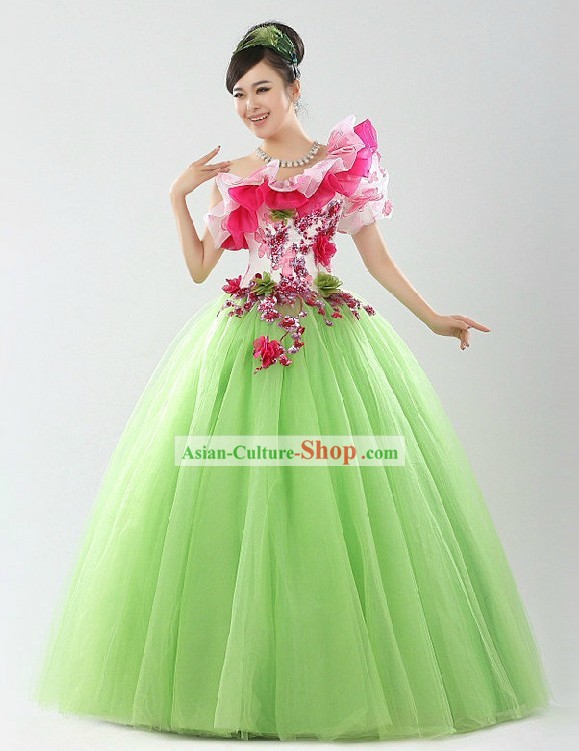 Traditional Chinese Happy Events Celebration Dance Costume for Women