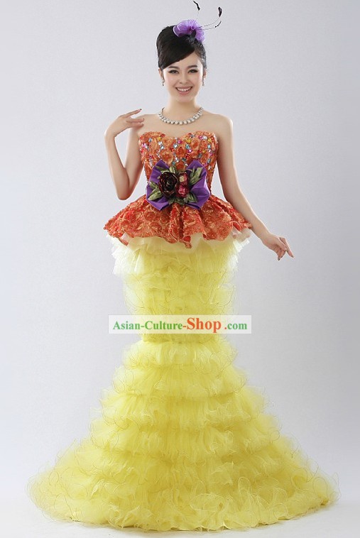Fish Tail Dance Costume for Women