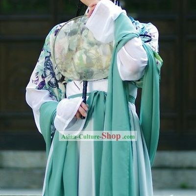 Ancient Chinese Fan Dance Costumes for Women