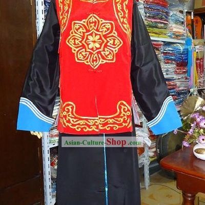 Chinese Opera Solider Costume and Hat for Men
