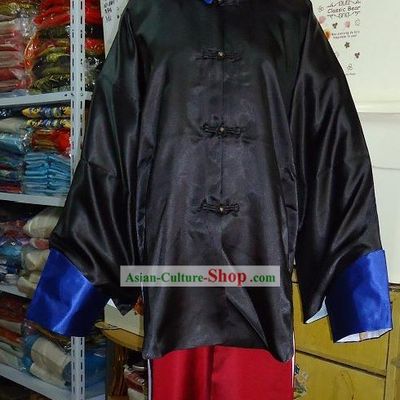 Qing Dynasty Palace Guard Costume and Hat Complete Set for Men