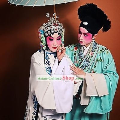 Ancient Chinese Opera Costumes Two Complete Sets for Men and Women