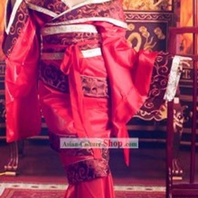 Traditional Chinese Beautiful Bride Wedding Garment Complete Set