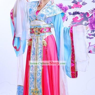 Ancient Chinese Imperial Princess Costume and Hair Accessories Complete Set