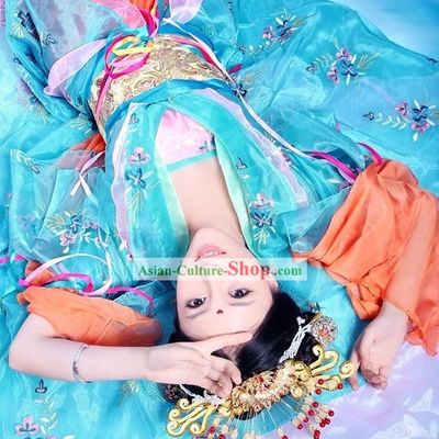 Ancient Chinese Princess Costume and Hair Accessories