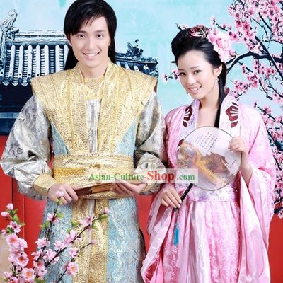 Wedding Anniversary Clothing Two Complete Sets for Bride and Bridegroom