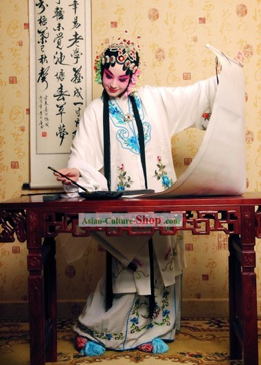 China Beijing Opera White Dan Costumes