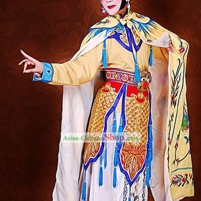 Chinese Beijing Opera Yuji Empress Costume and Headpiece Complete Set