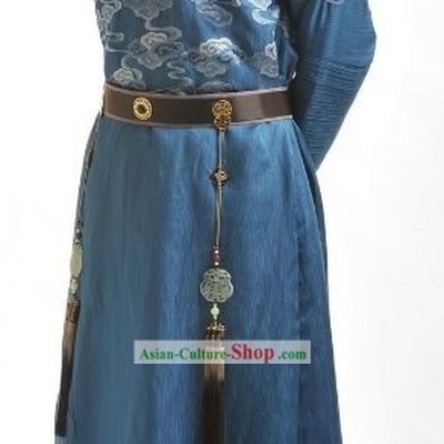 Ancient Chinese Prince Embroidered Cloud Clothing Complete Set