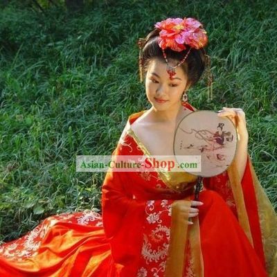 Tang Dyasty Beautiful Bride Wedding Dress
