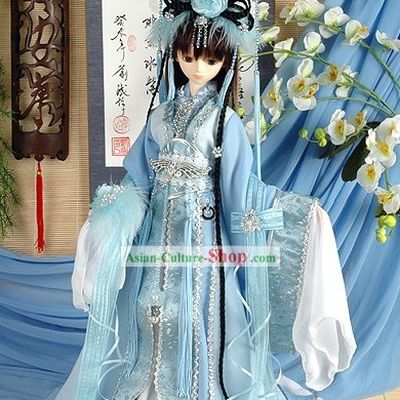 Ancient Palace Princess Clothing Hair Accessoreis and Wig Complete Set