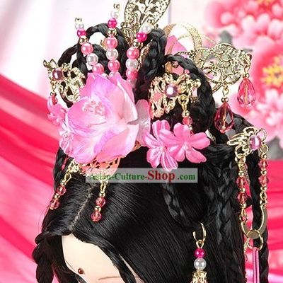 Ancient Palace Princess Hair Accessoreis and Wig Complete Set