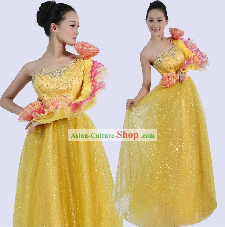 Chinese Stage Performance Opening Dance Costumes for Women