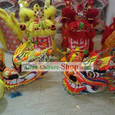 Two Supreme Long Wool Dragons and Two Luminous Dragons Four Dragons Complete Sets