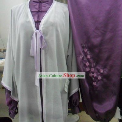 Chinese Traditional Silk Dragon Tai Chi Clothing for Women