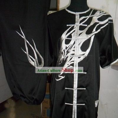 Black Eagle Kung Fu Silk Suit for Men