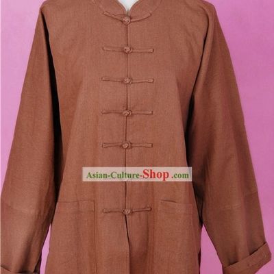Chinese Classic Flax Martial Arts Blouse