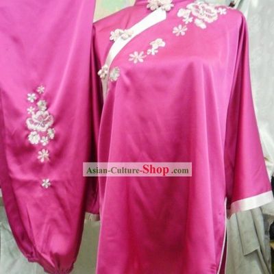 Stunning Mandarin Silk Kung Fu Dress for Women