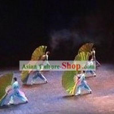 One Meter Large Shinning Golden Dance Fan