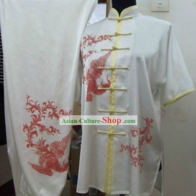 Short Sleeve Phoenix Tai Chi Competition Clothes for Women