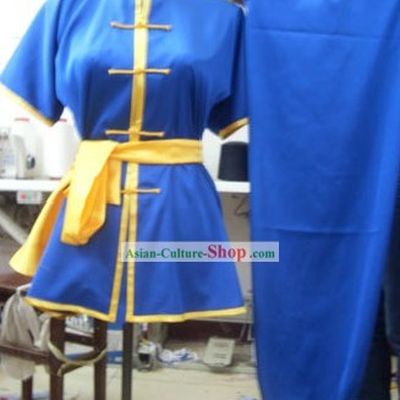 Blue Mandarin Kung Fu Tournament Competition Uniforms for Women