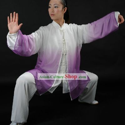 Color Transition Tai Chi Competition Clothes for Men or Women
