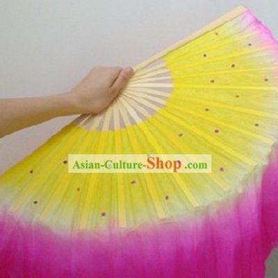 Chinese Silk Double Sided Dance Fan