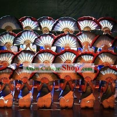 Two Layers Silk Dance Fan